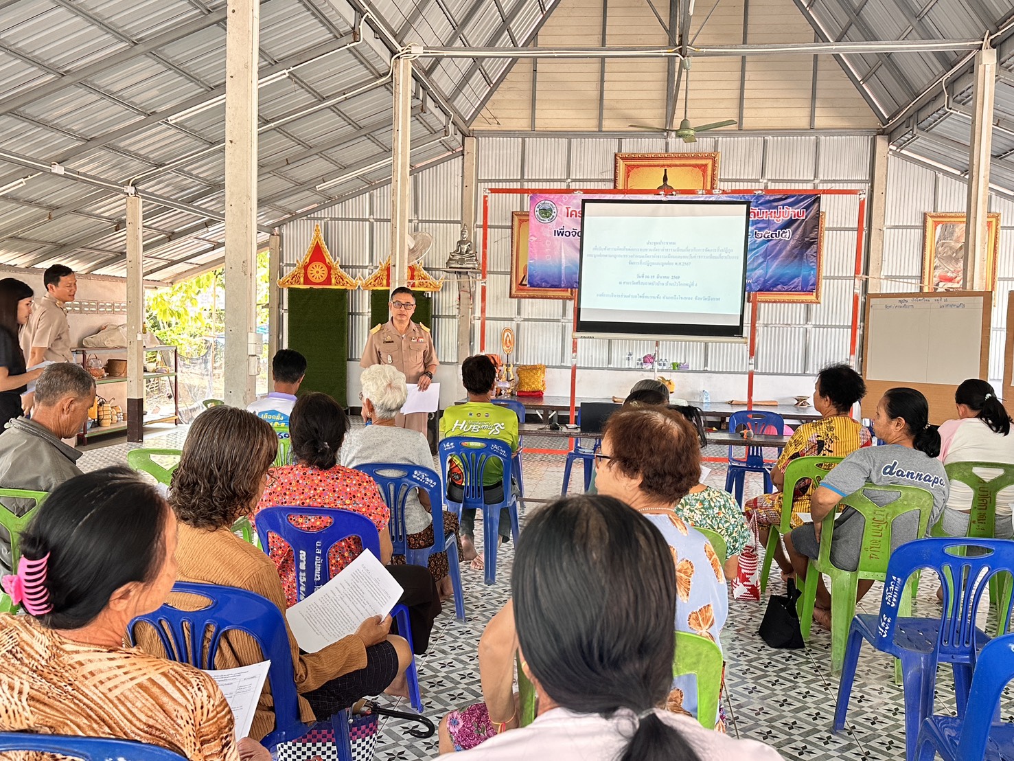 กิจกรรมการประชุมประชาคมท้องถิ่นระดับหมู่บ้าน…